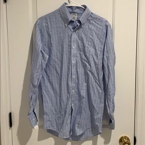 Brooks brothers non iron small LS blue slim